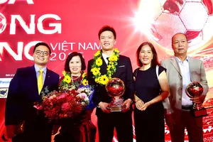 Gia đình là điểm tựa của Quả bóng vàng nam Việt Nam 2025 Hoàng Đức. Ảnh: DŨNG PHƯƠNG