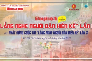 Trao giải cho 6 ý tưởng hiến kế phát triển TPHCM