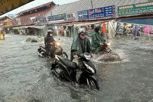 预计今天下午南部地区多地将有大雨，需防范水淹。