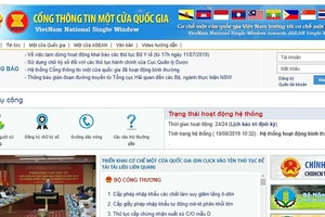 184 thủ tục hành chính tham gia Cơ chế một cửa quốc gia