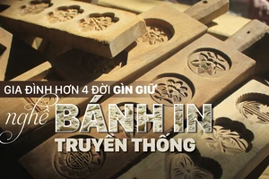 Gia đình hơn 4 đời gìn giữ nghề bánh in truyền thống