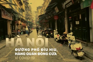 Đường phố Hà Nội đìu hiu, hàng quán đóng cửa vì Covid-19