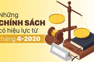 Những chính sách có hiệu lực từ tháng 4-2020