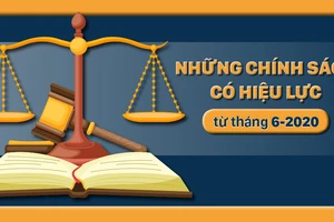 Những chính sách có hiệu lực từ tháng 6-2020