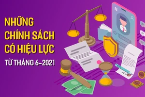  Những chính sách có hiệu lực từ tháng 6-2021