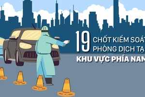 19 chốt kiểm soát phòng dịch tại khu vực phía Nam