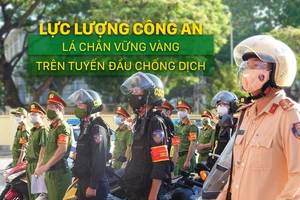 Lực lượng công an - Lá chắn vững vàng trên tuyến đầu chống dịch