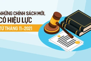 Những chính sách mới, có hiệu lực từ tháng 11-2021