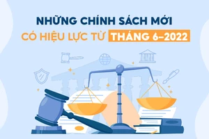 Những chính sách mới, có hiệu lực từ tháng 6-2022