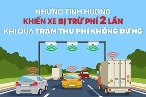 Những tình huống khiến xe bị trừ phí 2 lần khi qua trạm thu phí không dừng