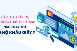 Các loại giấy tờ, phương thức giao dịch nào thay thế sổ hộ khẩu giấy?