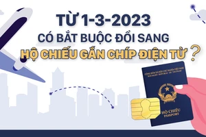 Từ 1-3-2023, có bắt buộc đổi sang hộ chiếu gắn chíp điện tử?