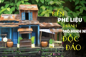 Biến phế liệu thành mô hình nhà độc đáo