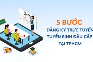 5 bước đăng ký trực tuyến tuyển sinh đầu cấp tại TPHCM