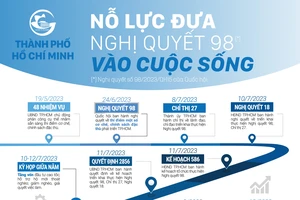 Thành phố Hồ Chí Minh - Nỗ lực đưa Nghị quyết 98 vào cuộc sống