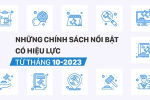 Những chính sách nổi bật, có hiệu lực từ tháng 10-2023