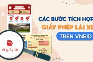 Các bước tích hợp giấy phép lái xe trên VNeID