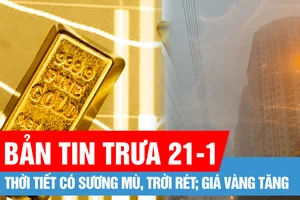 Bản tin trưa 21-1: Bắc bộ và Trung bộ có sương mù, trời rét; Giá vàng thế giới tăng sau lễ nhậm chức của tổng thống Mỹ