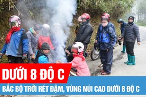 Bắc bộ trời rét đậm, vùng núi cao dưới 8 độ C