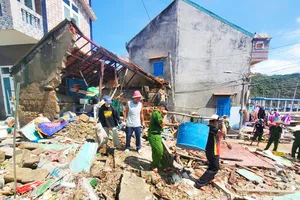 Ven biển Gia Lai tan hoang sau bão dữ