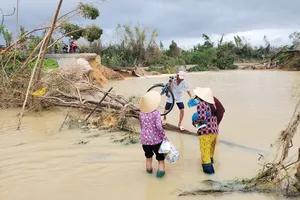 Người dân kể lại giây phút sinh tử khi vỡ đê