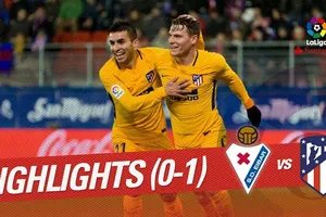Eibar - Atletico Madrid 0-1: Gameiro lập công