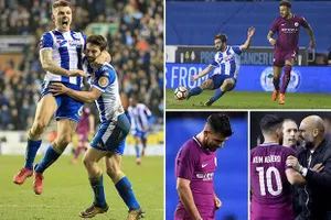 Wigan Athletic - Man City 1-0: Gã khổng lồ gục ngã