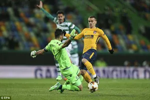 Sporting - Atletico 1-0 (chung cuộc 1-2): Simeone suýt bị đối thủ ngược dòng