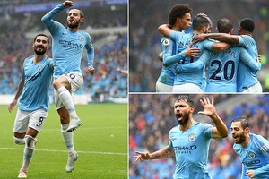 Cardiff City - Man City 0-5: Aguero, Bernando Silva, Gundogan và Mahrez mở tiệc bàn thắng