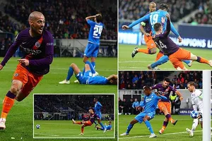Hoffenheim -Man City 1-2: Aguero và David Silva giúp Man xanh ngược dòng đẹp mắt