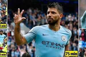 Man City - Southampton 6-1: Aguero, Silva, Sane ghi bàn, Sterling lập cú đúp