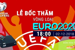 Trực tiếp bốc thăm vòng loại UEFA Euro 2020 và VCK UEFA Nations League TM 2019 trên VTVcab