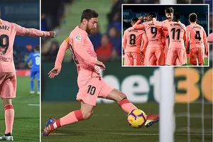 Getafe - Barcelona 1-2: Song tấu Messi - Suarez tỏa sáng