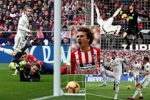 Atletico Madrid - Real Madrid 1-3: Casemiro, Ramos, Bale soán ngôi Atletico