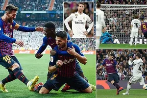 Real Madrid - Barcelona 0-3 (chung cuộc 1-4): Suarez tỏa sáng, Varane “tặng” Barca vé vào chung kết