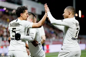 Dijon - PSG 0-4: Marquinhos, Mbappe, Di Maria, Choupo-Moting giúp HLV Thomas Tuchel sớm đăng quang
