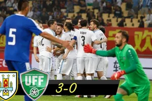 Uruguay - Uzbekistan 3-0: Gaston Pereiro ở tỷ số, Christian Stuani lập cú đúp, Uruguay gặp Thái Lan