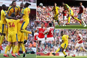 Arsenal - Crystal Palace 2-3: Benteke, Zaha, McArthur bắn hạ Ozil, Aubameyang và pháo thủ