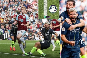 Burnley - Man City 0-1: Sergio Aguero ghi bàn, HLV Pep Guardiola đòi lại ngôi đầu từ Liverpool