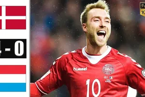 Đan Mạch - Luxembourg 4-0: Martin Braithwaite, Kasper Dolberg, Christian Gytkjaer tỏa sáng