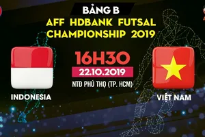 Trực tiếp Indonesia - Việt Nam - AFF HDBank Futsal Championship 2019