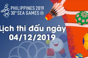 Tường thuật các môn thi đấu chiều nay (4-12)