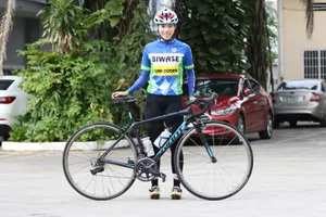 Điểu Thị Duyên (đội xe đạp nữ Biwase Bình Dương). Ảnh: GIA MẪN