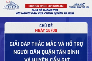 Livestream “Dân hỏi – Thành phố trả lời”: Hỗ trợ người dân quận Tân Bình và huyện Cần Giờ