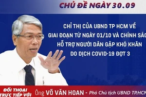 Livestream “Dân hỏi - Thành phố trả lời” giải đáp thắc mắc về giai đoạn từ ngày 1-10 và gói hỗ trợ đợt 3 của TPHCM