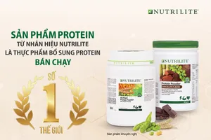 Dòng Nutrilite Protein đạt danh hiệu Thực phẩm bổ sung Protein bán chạy số 1 thế giới