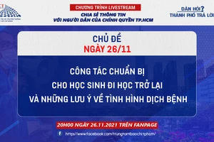 Livestream “Dân hỏi - Thành phố trả lời” chủ đề: “Công tác chuẩn bị cho học sinh đi học trở lại và những lưu ý về tình hình dịch bệnh“