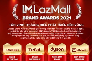 LazMall Brand Awards 2021 tôn vinh 16 thương hiệu có sự phát triển mạnh mẽ và bền vững