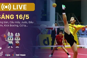 🔴 TRỰC TIẾP SEA Games 32 sáng 16-5: Bóng bàn, Cầu mây, Judo, Đấu kiếm, Kick Boxing, Cử tạ… Đoàn Việt Nam đang có 123 HCV