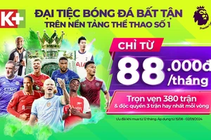 Xem trọn vẹn Ngoại hạng Anh và Vòng loại World Cup khu vực châu Á trên K+ với khuyến mãi hấp dẫn